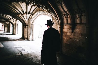 View of woman in archway