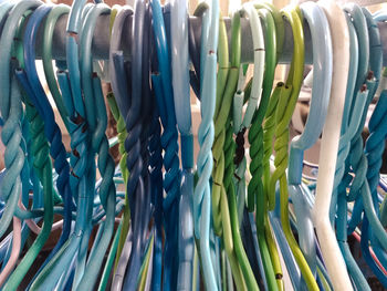 Full frame shot of multi colored pencils in store