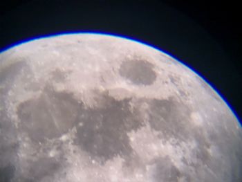 Close-up of blue sky at night