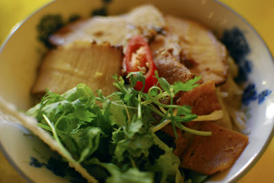 Close-up of salad in plate