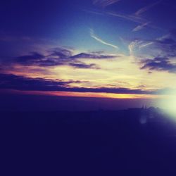 Scenic view of sky during sunset