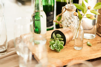 Close-up of drink on table