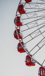 Low angle view of ferris wheel against sky