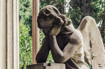 Close-up of statue