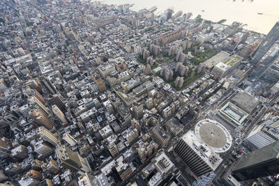 Aerial view of manhattan