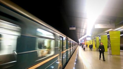 Railroad station platform