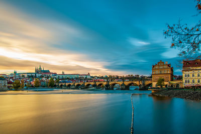 Panoramic view of the old town of prague.