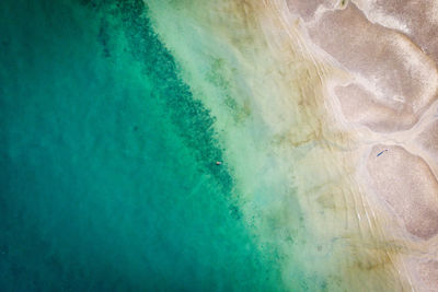 High angle view of sea