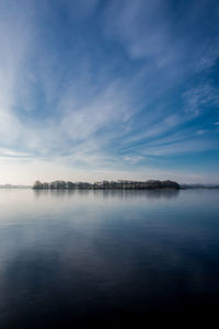 Island kalvoe in skanderborg lake, skanderborg