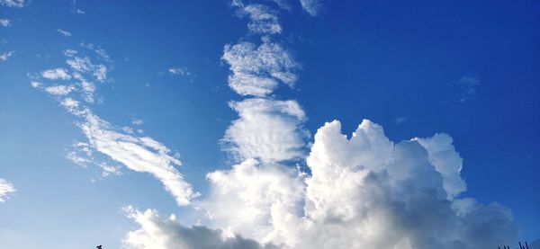 Low angle view of clouds in sky
