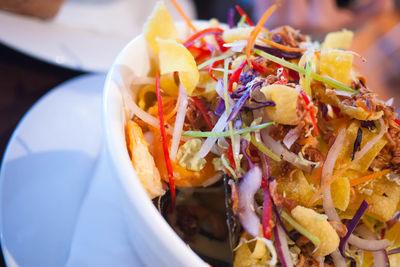 Close-up of food in plate