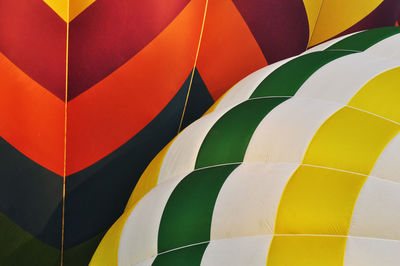 Full frame shot of hot air balloon