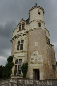 Low angle view of building against clear sky