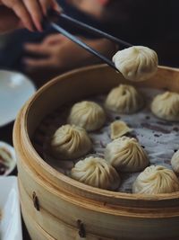 Close-up of dumplings