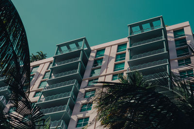 Low angle view of modern building against sky