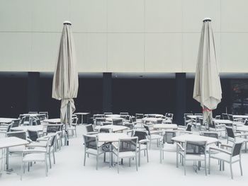 View of empty chairs