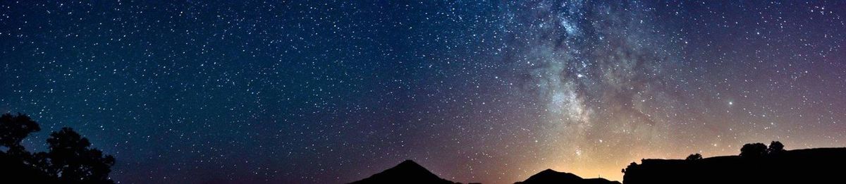 Low angle view of star field against sky at night