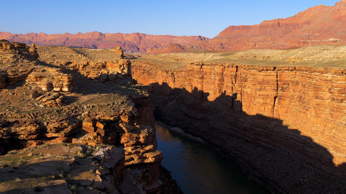 Rock formations at seaside