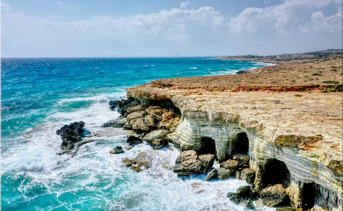 Scenic view of sea against sky