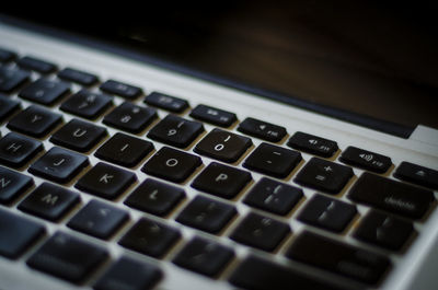 Close-up of computer keyboard