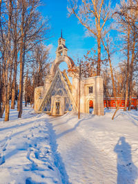 Church in snow