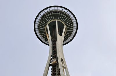 Low angle view of built structure against clear sky