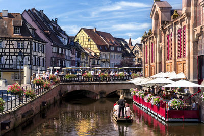 A suggestive cityscape of colmar, alsace, france