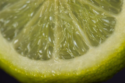 Close-up of lemon slice