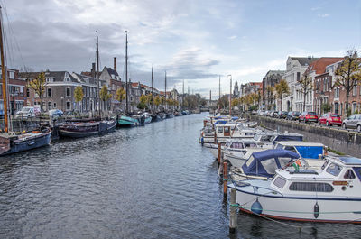 Rotterdam delfshaven canal and marina