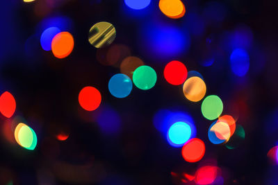 Christmas abstract blurred background. multi-colored lights. unfocused image