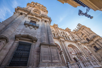 Low angle view of historical building against sky