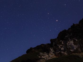 Low angle view of star field against star field