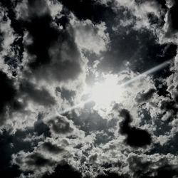 Low angle view of clouds in sky