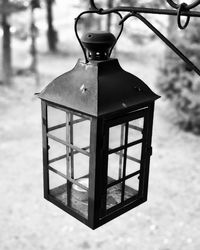 Close-up of old electric lamp