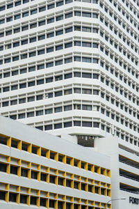 Low angle view of modern building in city