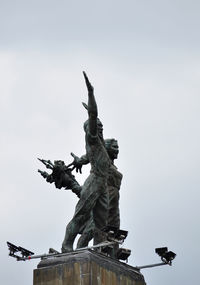 Low angle view of statue