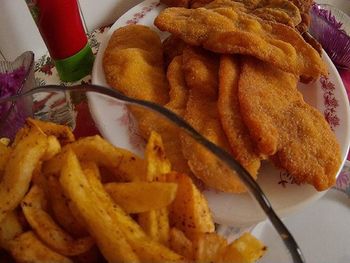 Close-up of food in plate