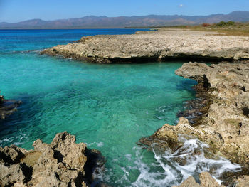 Scenic view of sea against sky