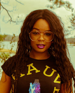 Portrait of a smiling young woman