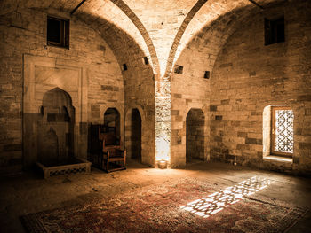 Corridor of historic building