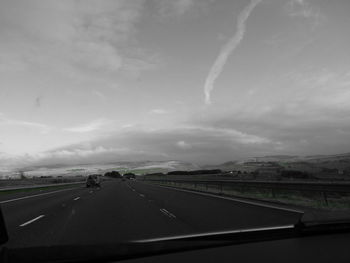 Road passing through landscape
