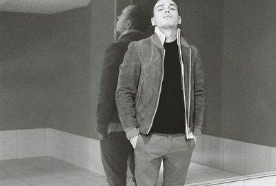 Full length of man standing in corridor