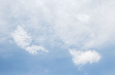 Low angle view of clouds in sky