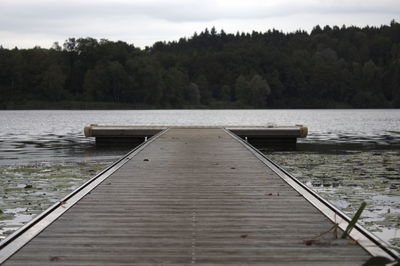 Pier on lake