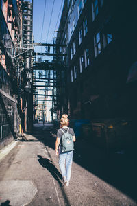 Full length of boy photographing