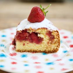 Close-up of cake on plate