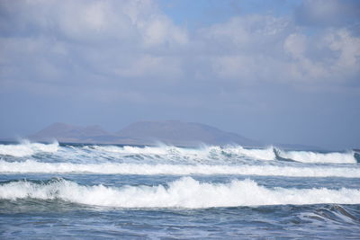 Scenic view of sea against sky