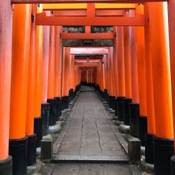 View of empty entrance of temple