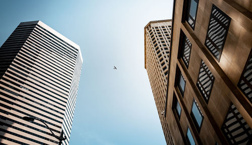 Low angle view of buildings against sky