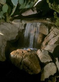 Scenic view of waterfall